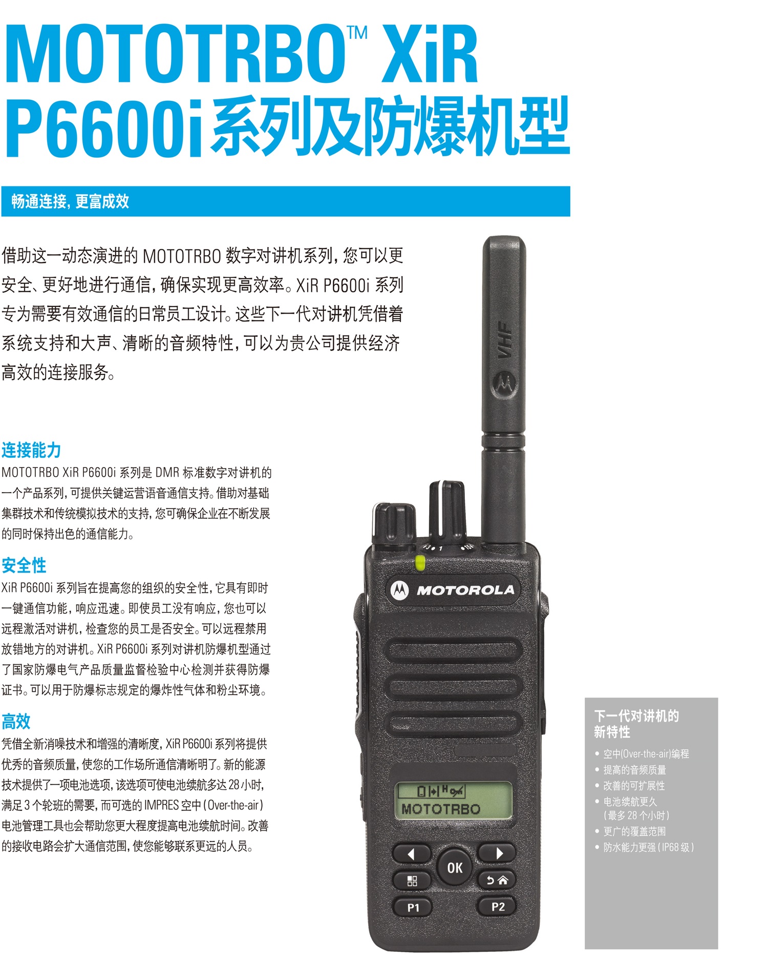 XiR-P6600i-防爆系列对讲机-1