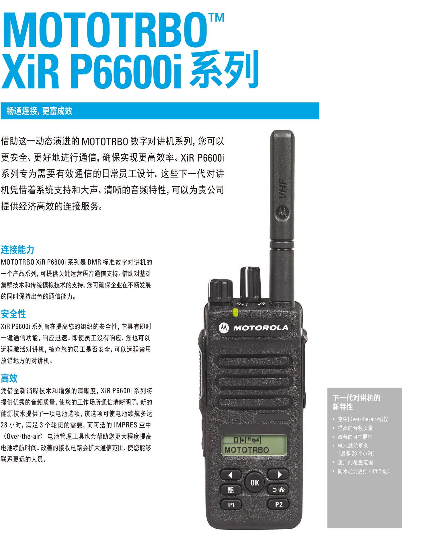 XiR-P6600i-系列数字对讲机-1