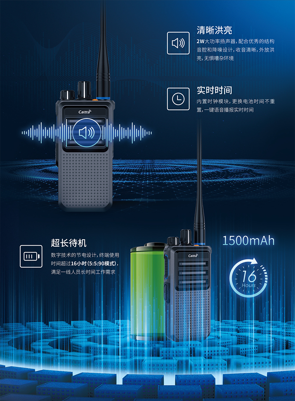 DH400商业数字对讲机-3